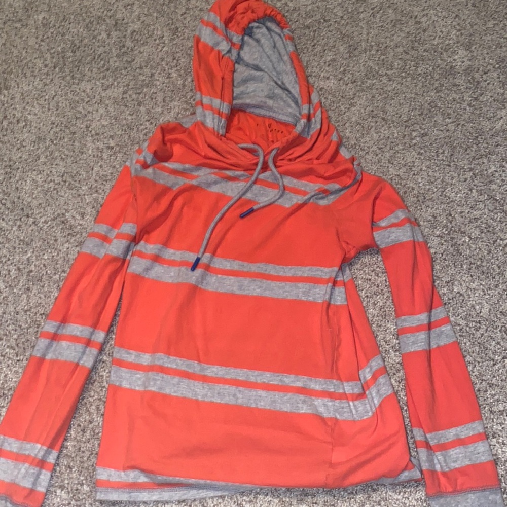 Boys small striped hoodie
